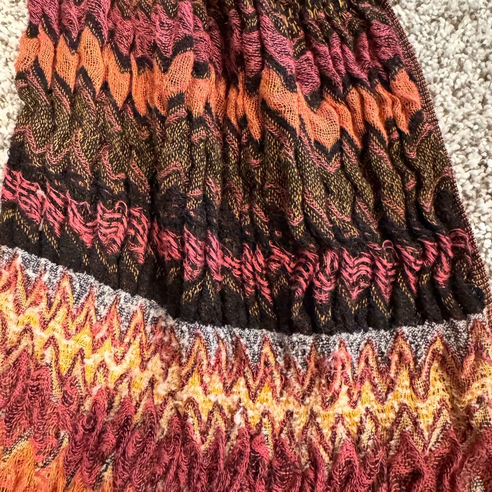 Multicolor Knit Scarf - Picture 2 of 2